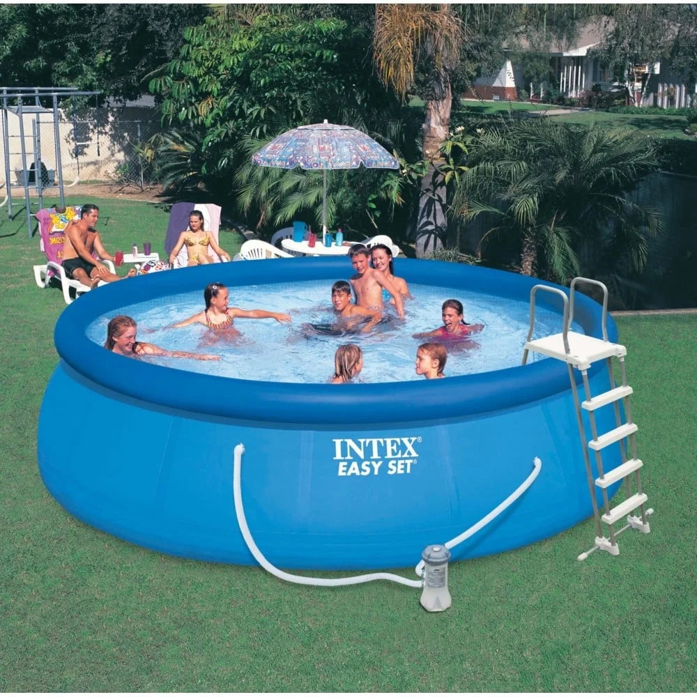 INTEX Easy Set 15ft x 48in Inflatable Pool Set - Filter Pump & Accessories