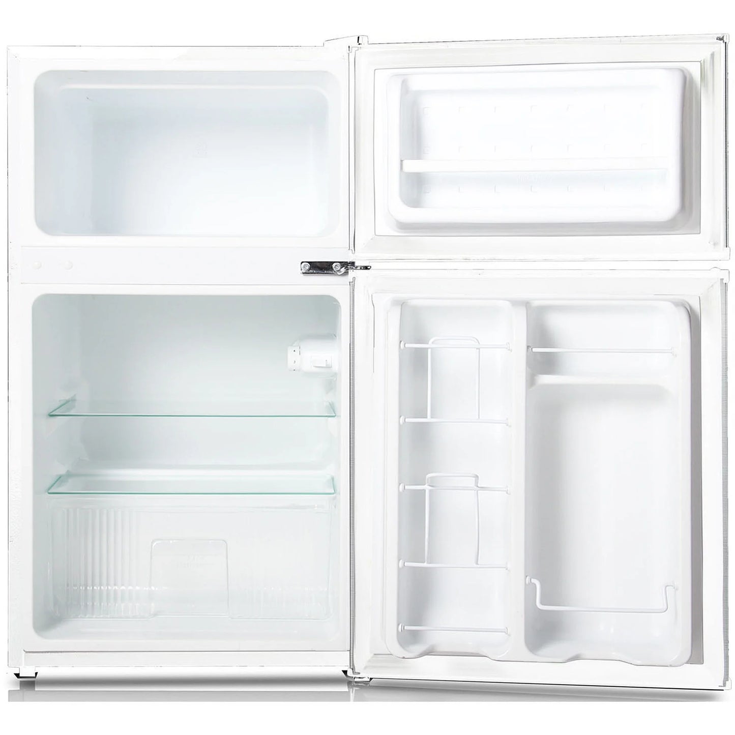 Keystone New Standard 3.1 Cu. ft. 18.5 in W Compact Standard Door Refrigerator/Freezer, White, KSTRC312CW