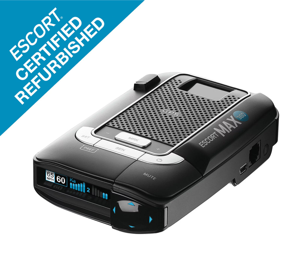 Restored ESCORT MAX 360 Laser Radar Detector Dual Antenna Bluetooth (Refurbished)