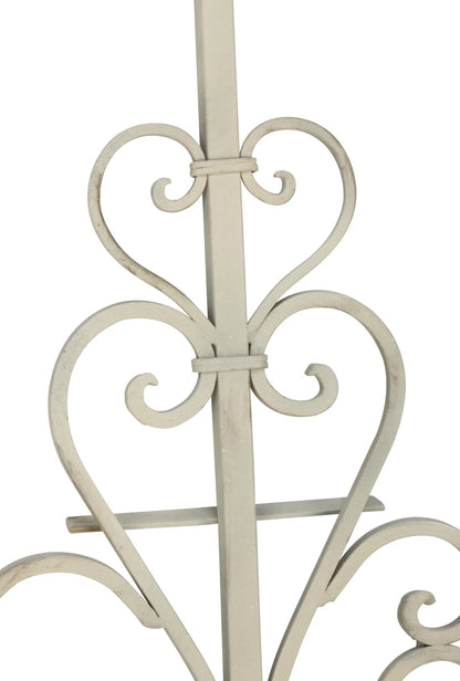 Tripar 71.5 in. Metal Garment Rack with Shelves, Cream