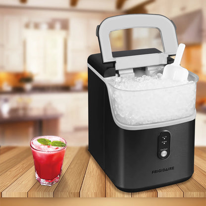 Frigidaire, 33 Lbs. Nugget Ice Maker, Black Stainless Steel, EFIC228