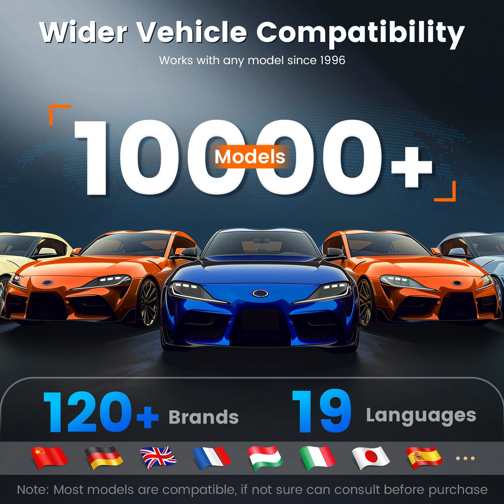 ANCEL Car Diagnostic Scan Tool, Engine ABS SRS Transmission Diagnostic Scanner, OBD2 Scanner Code Reader with 7 Resets, ABS Bleeding, BMS SAS Oil Reset, Lifetime Free Update, Online Customer Service