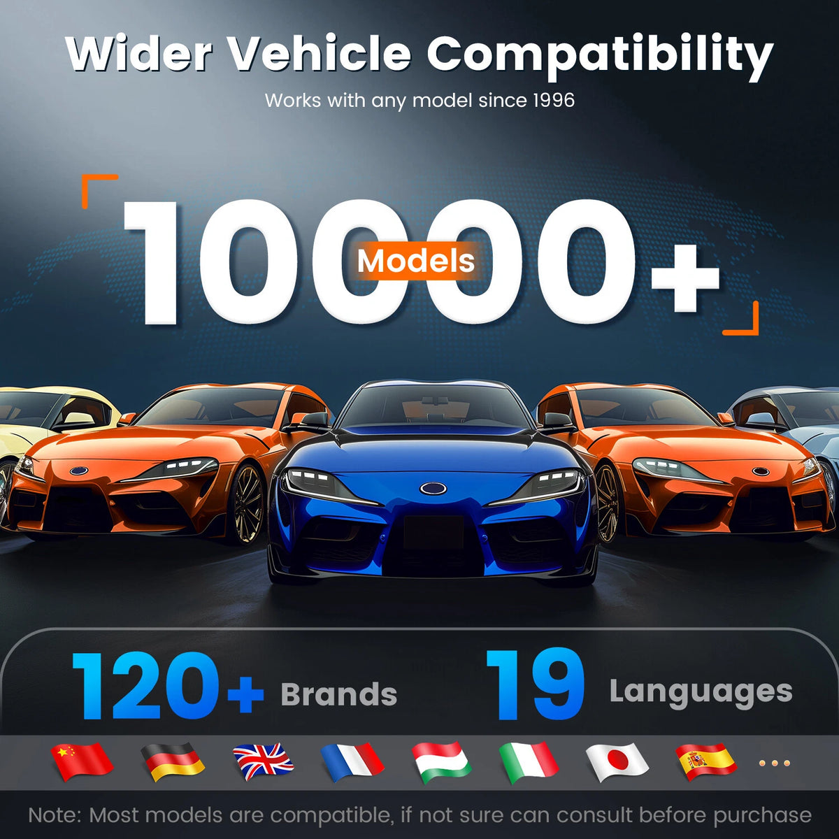 ANCEL Car Diagnostic Scan Tool, Engine ABS SRS Transmission Diagnostic Scanner, OBD2 Scanner Code Reader with 7 Resets, ABS Bleeding, BMS SAS Oil Reset, Lifetime Free Update, Online Customer Service