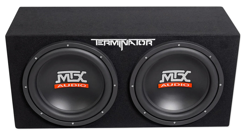 MTX TNE212DV 12-Inch 2000-Watt Max Car Audio Dual Loaded Subwoofer Box Enclosure