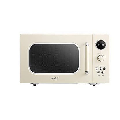 Comfee' Retro Microwave with LED digital display, 0.9 Cu. ft, 900W, Apricot, CM-M092AAT