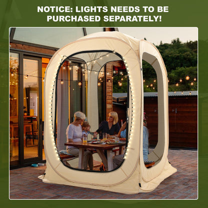 ABORON Sports Tent Pop Up Pod, Instant Weather Proof Pop Up Tent Shelter with Carry Bag, Clear View Bubble Tent for Watching Sports Events, Camping, Fishing, Portable & Foldable