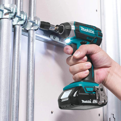 Makita 18V Lithium-Ion Cordless Power Tool Set, 1.5Ah, 2 Pack