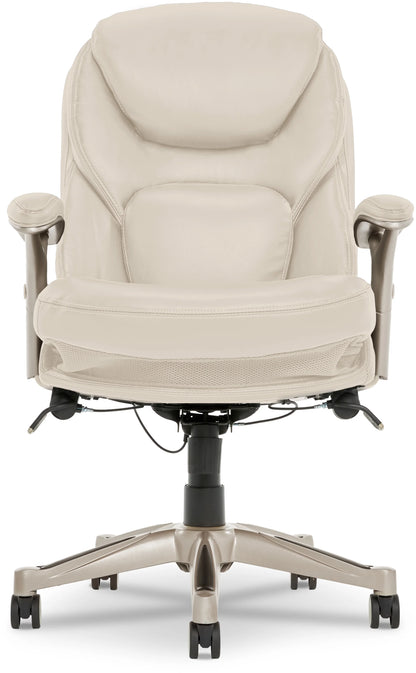 Serta Back in Motion Technology Fabric Executive Office Chair, Light Gray