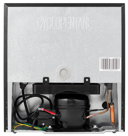 Hisense 1.6 Cu ft Single Door Mini Fridge, Black, Energy Star, 1 Year Warranty, WMS017M6XBE New