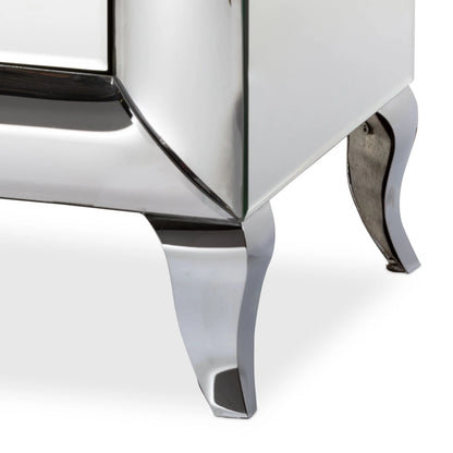 Baxton Studio Pauline Contemporary Glam and Luxe Mirrored 3-Drawer End Table