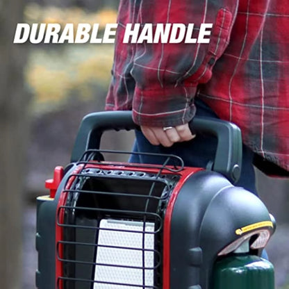Portable Buddy Heater MH9BX - Indoor-Safe Propane Heater 4,000-9,000 BTU, Compact & Reliable for Campers & Workshops (Red/Black)