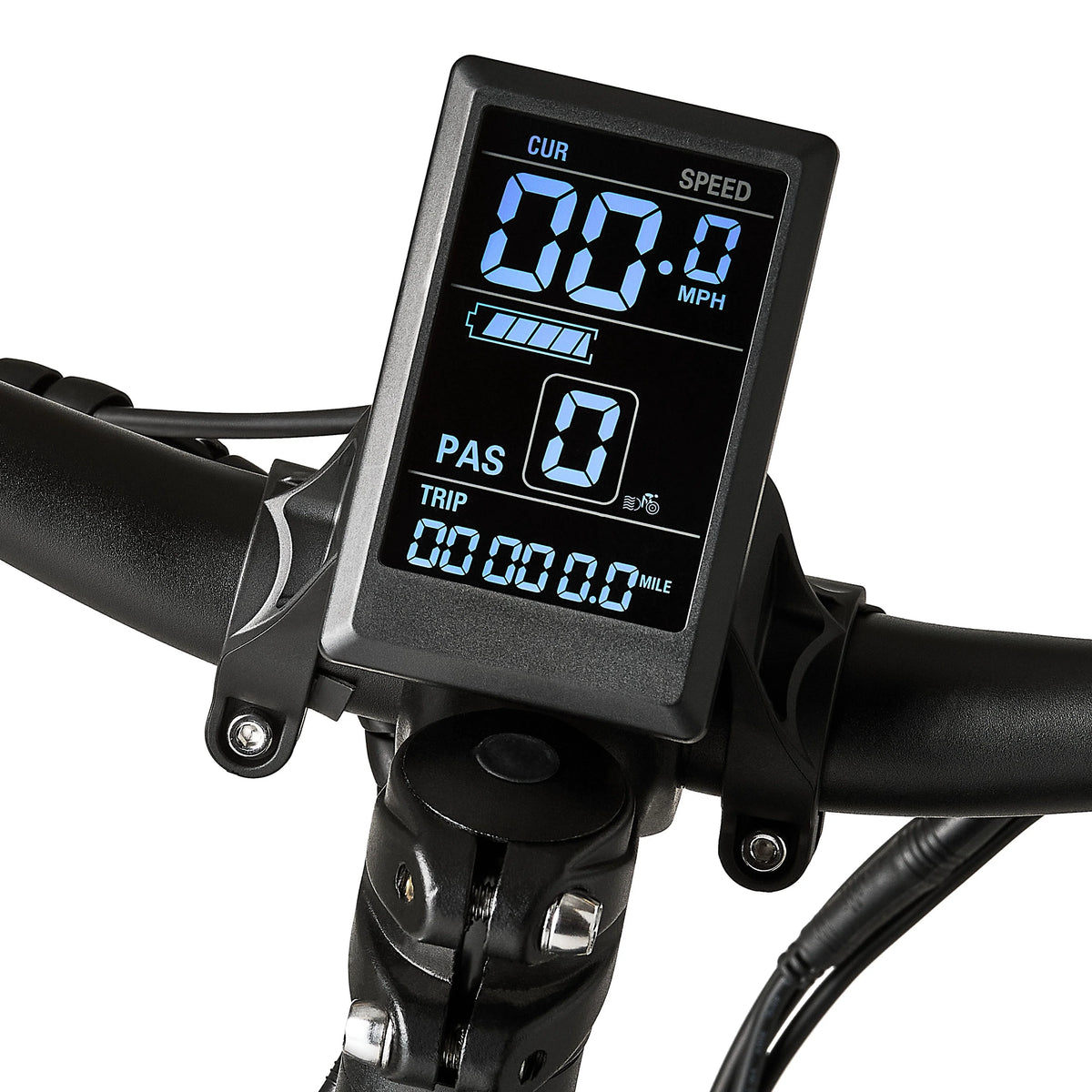 26" Ozark Trail M.3 Ranger+ Electric Fat Tire Bike, 48V, Class 2, Black, Fits Riders 5'2" - 6'1", Adult