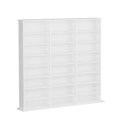 Prepac 51" Triple CD DVD Wall Media Storage Rack in Black