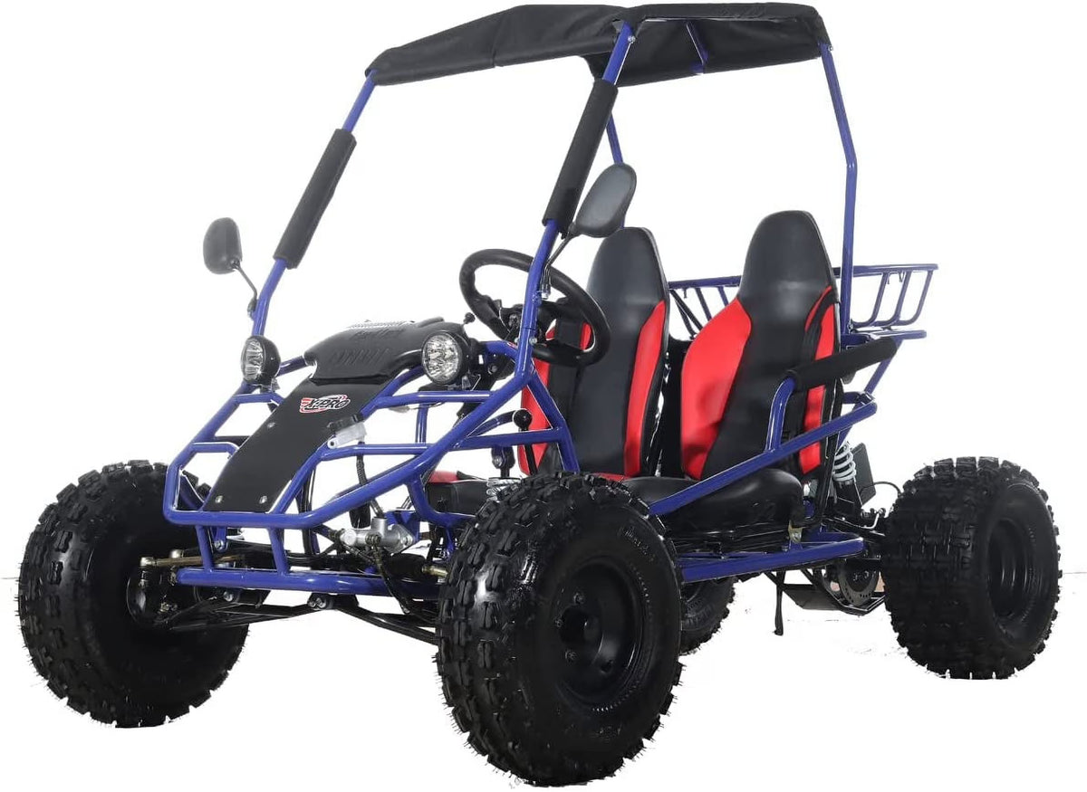 X-Pro New Rover 125cc Gas Powered Go Kart 3 Semi-Automatic Transmission w/Reverse Big 18"/19" Wheels