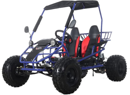 X-Pro New Rover 125cc Gas Powered Go Kart 3 Semi-Automatic Transmission w/Reverse Big 18"/19" Wheels