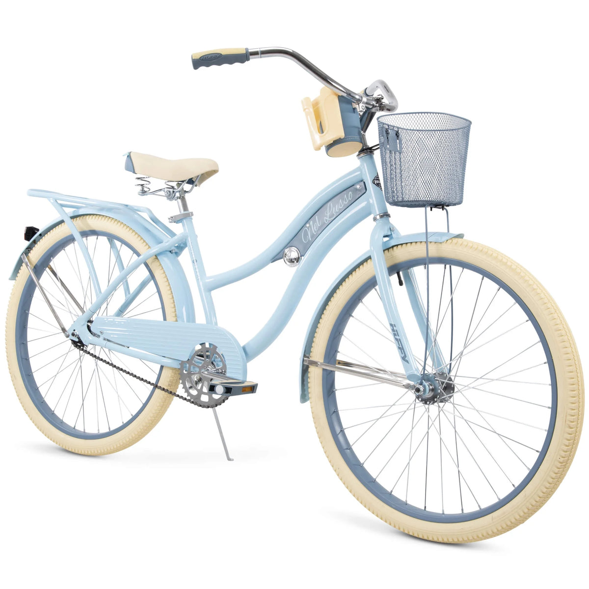 Huffy 26" Nel Lusso Cruiser Bike, Fits Riders 5'0"+, Light Blue, Adult, Women's