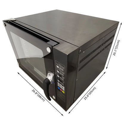 60L Commercial Countertop Convection Spray Oven 4 Racks Hot Air Circulation Electric Oven 220V