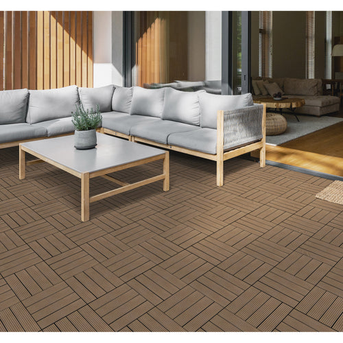 Golden Select WPC 12' x 12” Deck Tiles, 24 Tiles