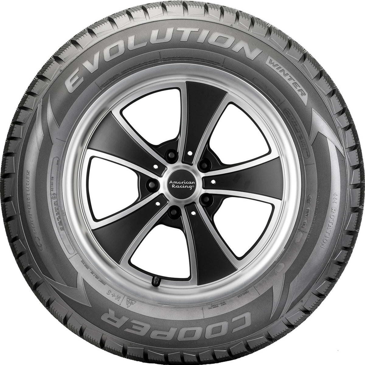 Cooper Evolution Winter Winter 225/55R17 97T Passenger Tire Fits: 2016-19 Chevrolet Malibu Hybrid. 2015 Chevrolet Malibu LT