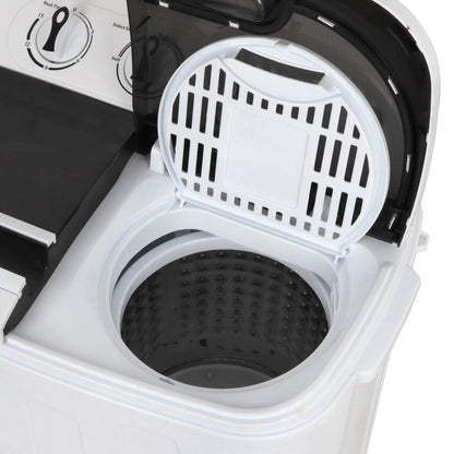 Compact Mini Twin Tub Washing Machine Portable 13lbs Laundry Washer and Dryer