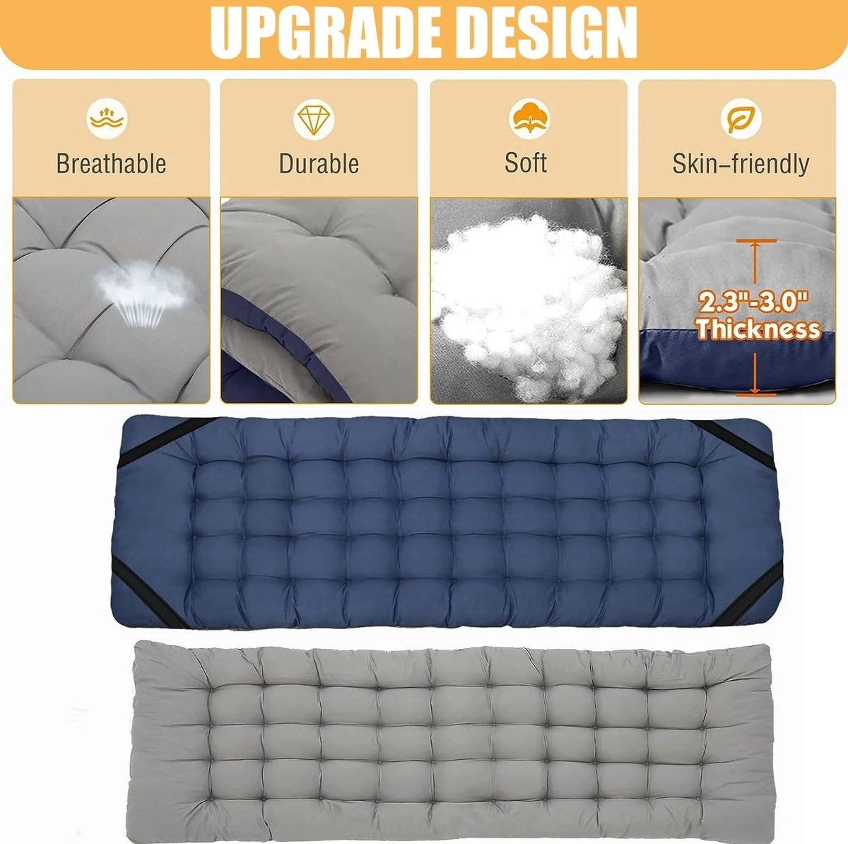 SUGIFT 2 Pack Portable Folding Beds for Adults, Heavy Duty Outdoor Bed with Carry Bag