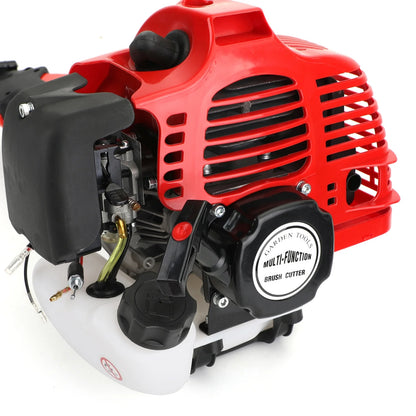 TOPTENG 52cc 2 Stroke 5 in 1 Gas Engine Multi Garden Tool, Hedge & String Trimmer, Brush Cutter, Edger, Pole Saw Chainsaw Pruner with Extension Pole, Trimming Combo Brushcutter Kit for Yard Lawn Care