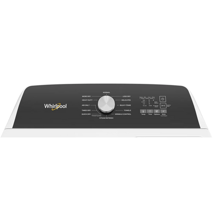 Whirlpool?? WED5050LW 7.0 Cu. ft. Top Load Electric Moisture Sensing Dryer with Steam
