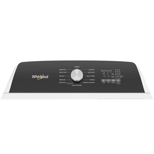 Whirlpool?? WED5050LW 7.0 Cu. ft. Top Load Electric Moisture Sensing Dryer with Steam