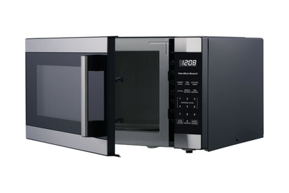 Hamilton Beach 1.6 Cu ft Sensor Cook Countertop Microwave Oven in Stainless Steel, New