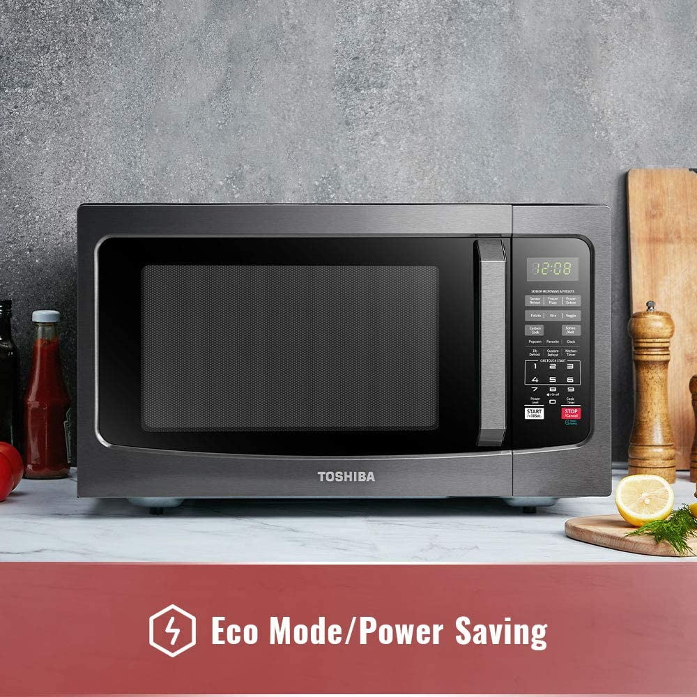 Toshiba 1.2 cu ft Countertop Microwave Ovens in Stainless Steel