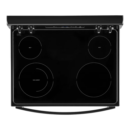 Whirlpool 30 in. 5.3 cu. ft. 4-Burner Electric Range in Black with Storage Drawer