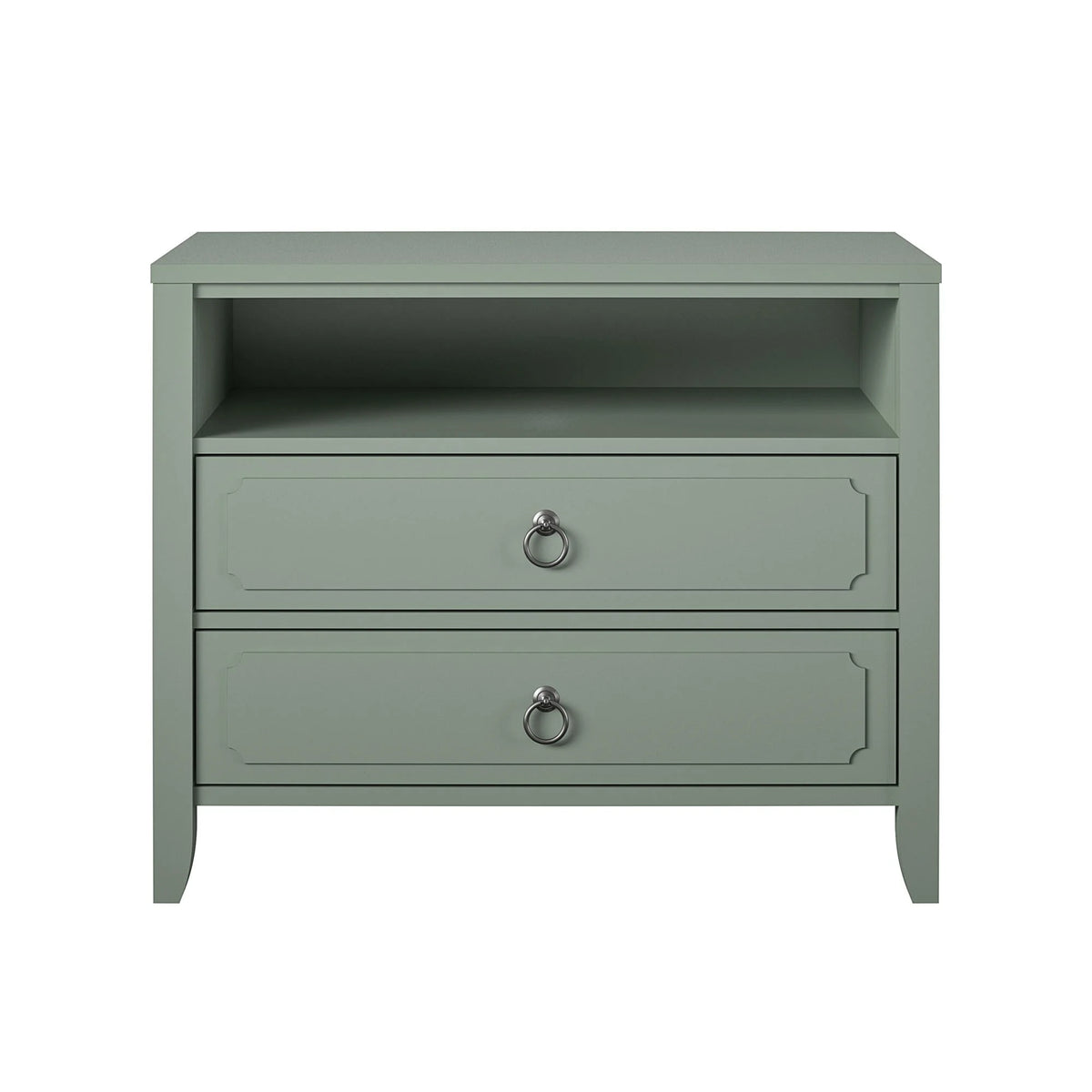 Her Majesty 2 Drawer Nightstand, Mustard Yellow