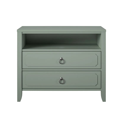 Her Majesty 2 Drawer Nightstand, Mustard Yellow