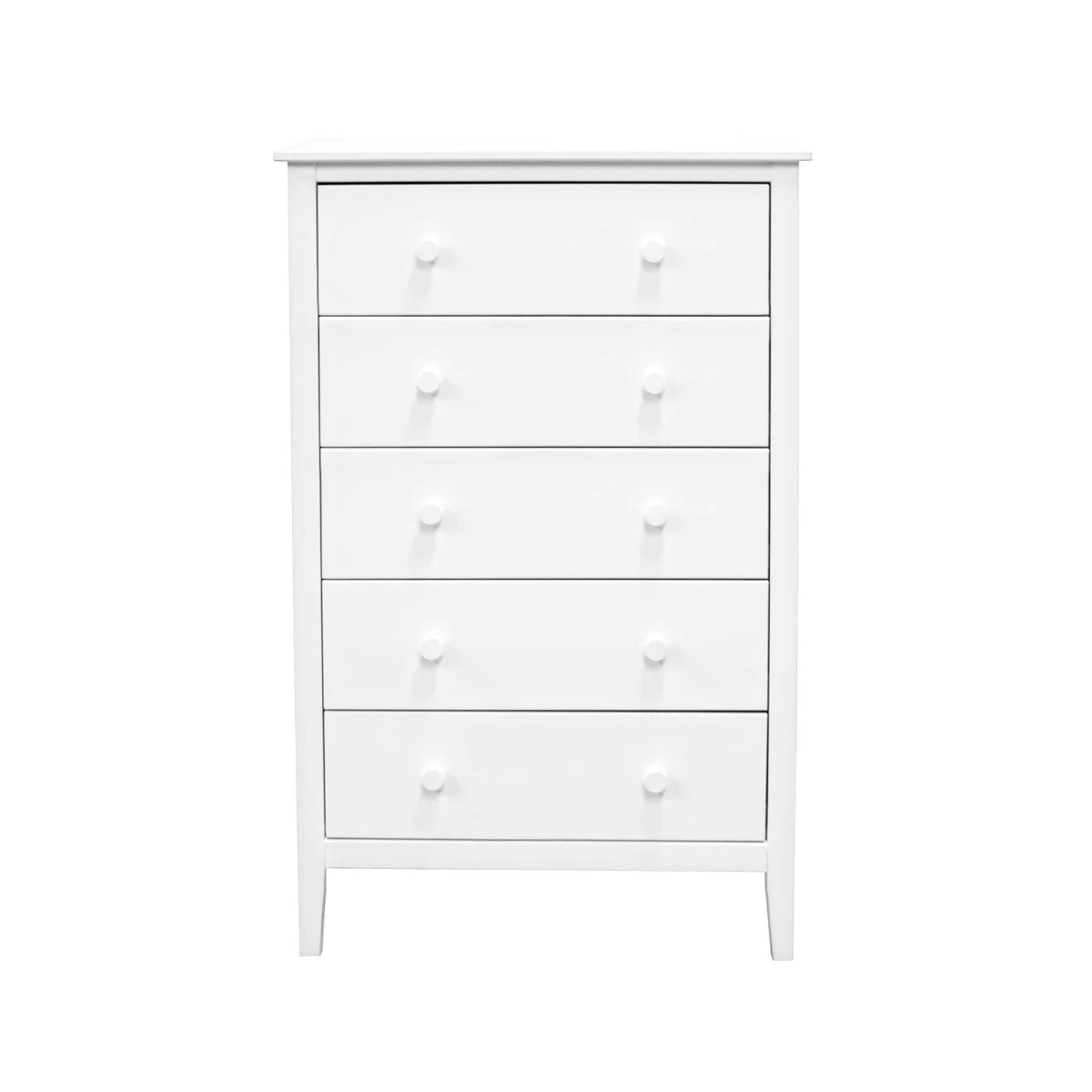 Adeptus Solid Wood Easy Pieces 4 Drawer Chest of Drawers - White