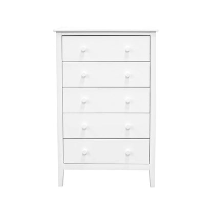 Adeptus Solid Wood Easy Pieces 4 Drawer Chest of Drawers - White