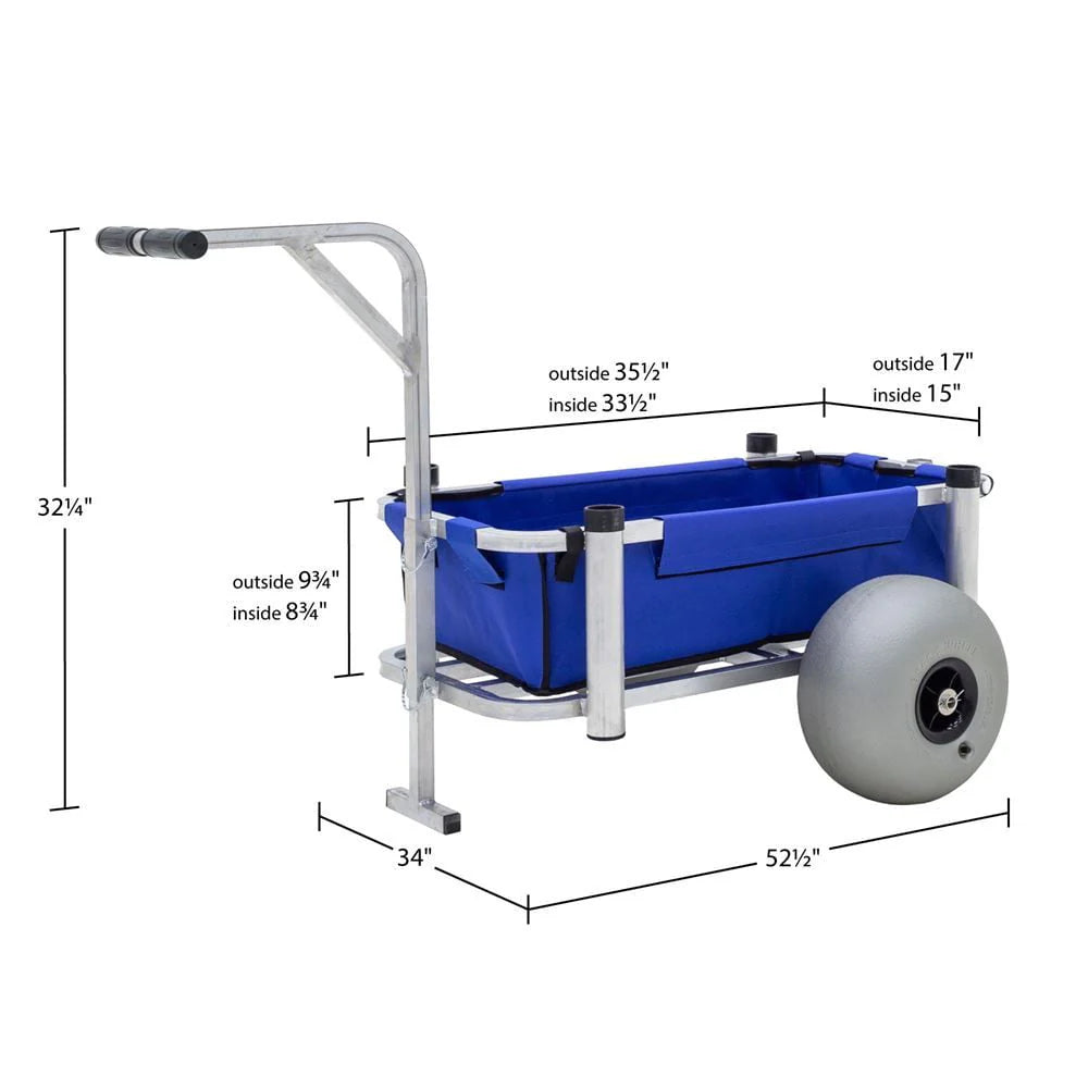 Harbor Mate Fishing and Beach Cart with Balloon Wheels