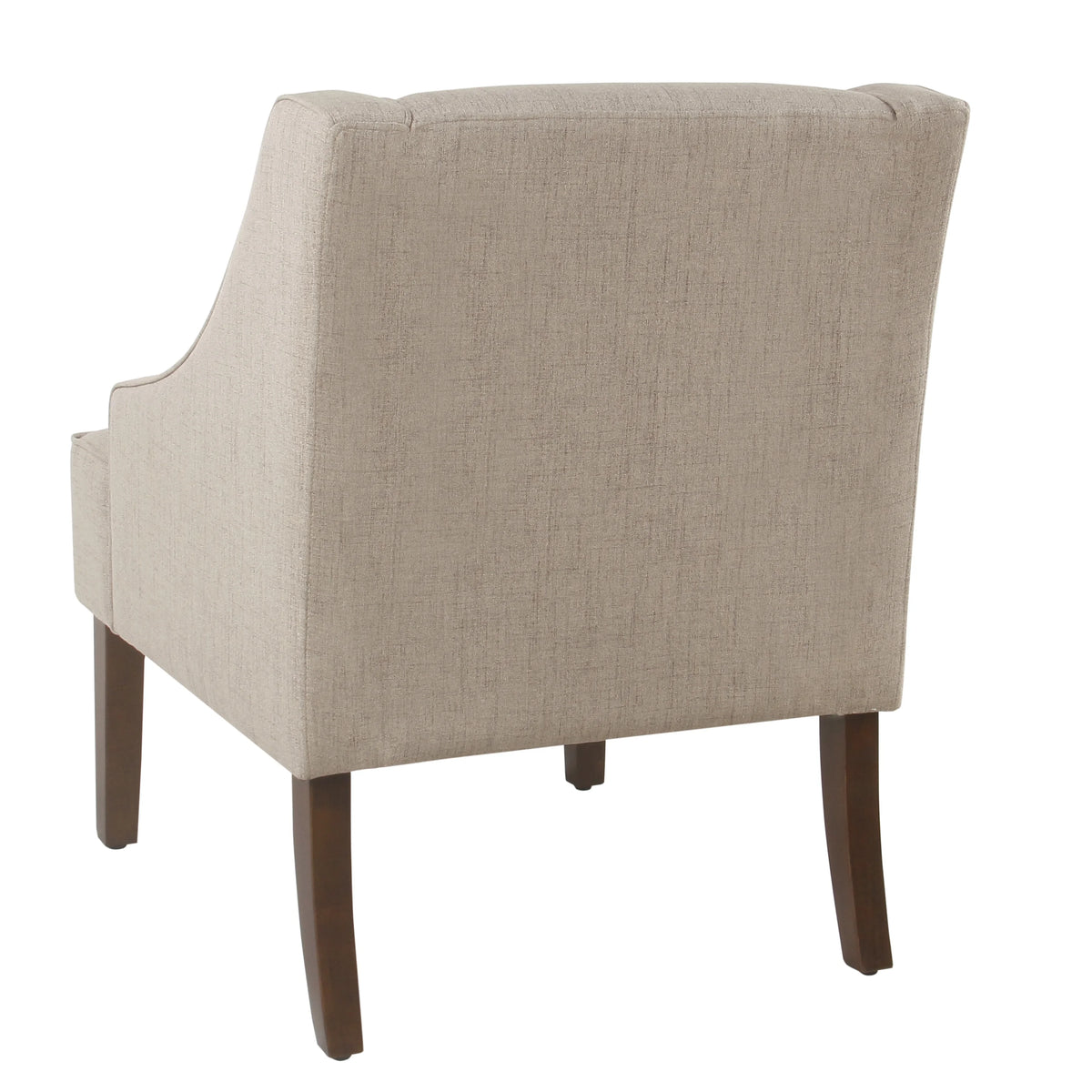 HomePop Classic Swoop Accent Chair - Blue and White Damask
