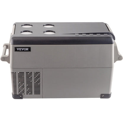 BENTISM 22L Portable Car Refrigerator, 23 Quart RV Fridge, 12/24V DC & 110-240V AC Vehicle Car Truck Boat Mini Electric Cooler for Driving Travel Fishing Outdoor and Home Use