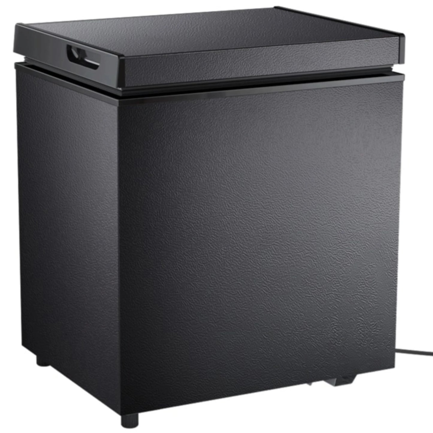 Auseo 2.5 cu. ft. Chest Freezer with 2 baskets Free Standing Top open Door Deep Compact Freezer Suitable for Home/RV/Kitchen/Office-Black