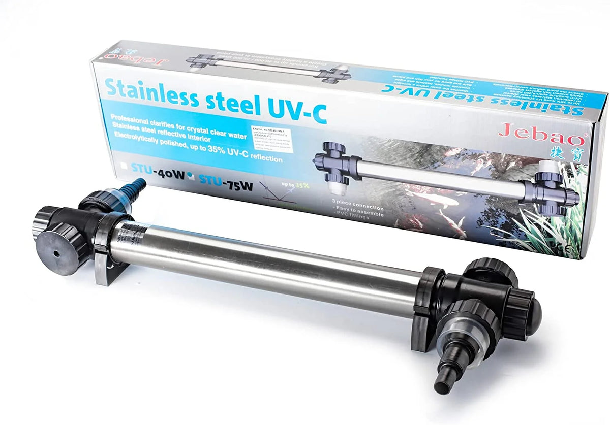 Jebao STU Stainless Steel UVC Clarifier (75-watt)