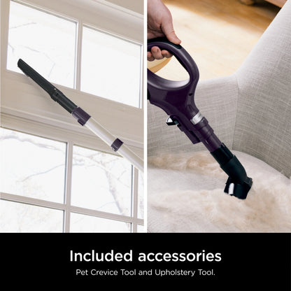 Shark Upright Vacuum, Lift-Away, Pet Friendly, Bagless, PowerFins HairPro & Odor Neutralizer Technology, Hard Floor and Carpet, Self Cleaning Brushroll, Anti Allergen &Swivel Steering , ZD550, Purple