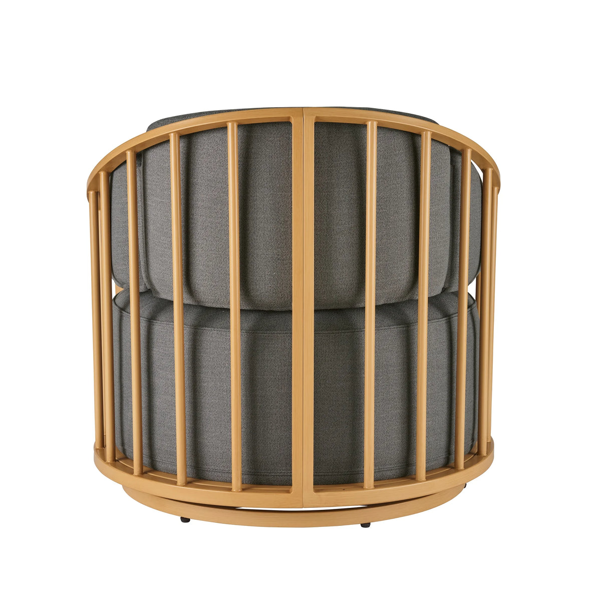 Better Homes & Gardens Lillian Swivel Birdcage Accent Chair, Cream Linen