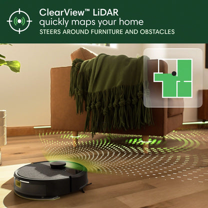 iRobot Roomba 105 Combo Robot Vacuum & Mop with AutoEmpty Dock - Self-Empties for 75 Days,Multi-Surfaces, Intense Power-Lifting Suction, Avoids Mopping Carpets,LiDAR, Model Y354020