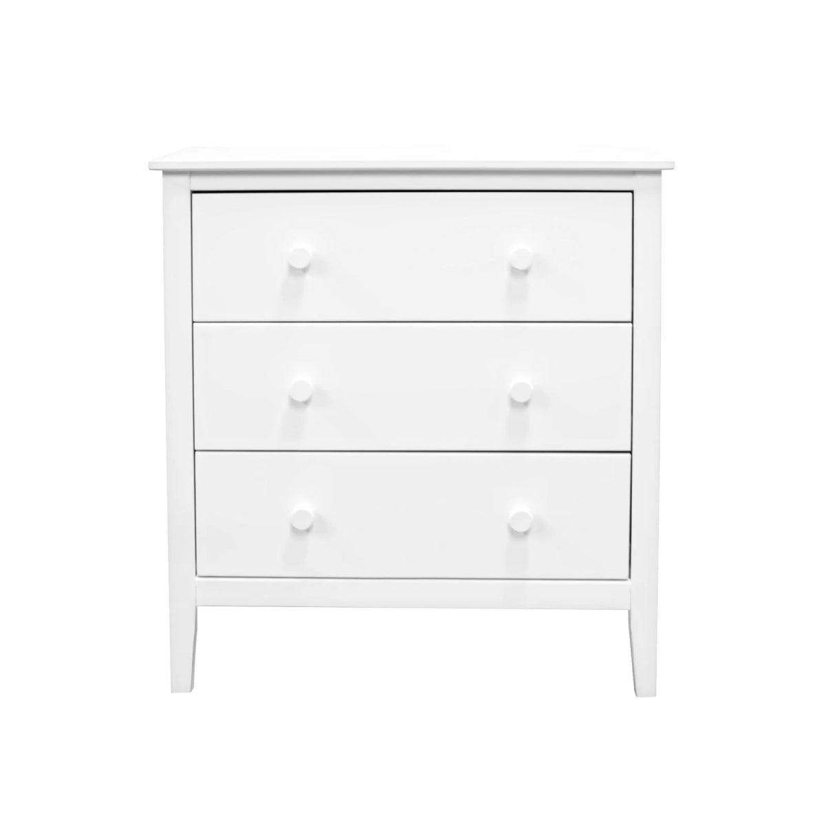 Adeptus Solid Wood Easy Pieces 4 Drawer Chest of Drawers - White
