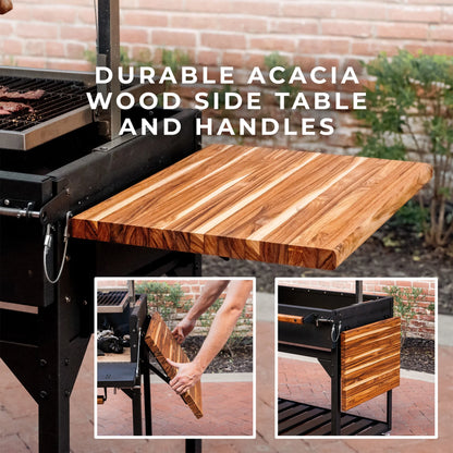 Backyard Discovery Argentine Santa Maria Wood Fire & Charcoal Steel BBQ Grill, Brasero