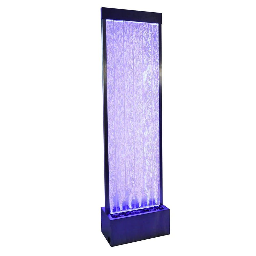 72'' Acrylic Bubble Fountain, Standing Bubble Panel, Color Lights/Remote Ctrl