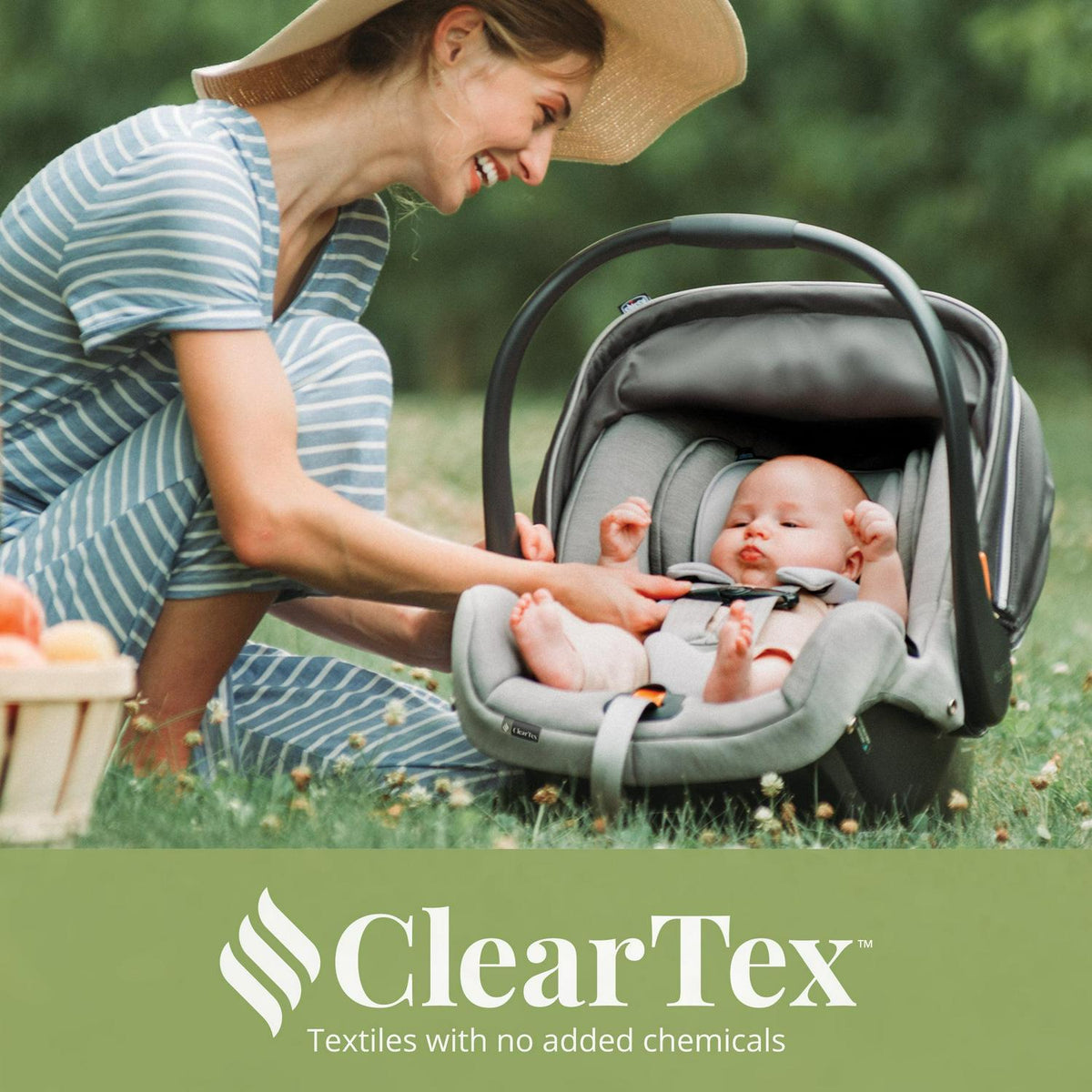Chicco KeyFit 35 ClearTex 35 lbs Extended Use Infant Car Seat - Shadow (Black). New