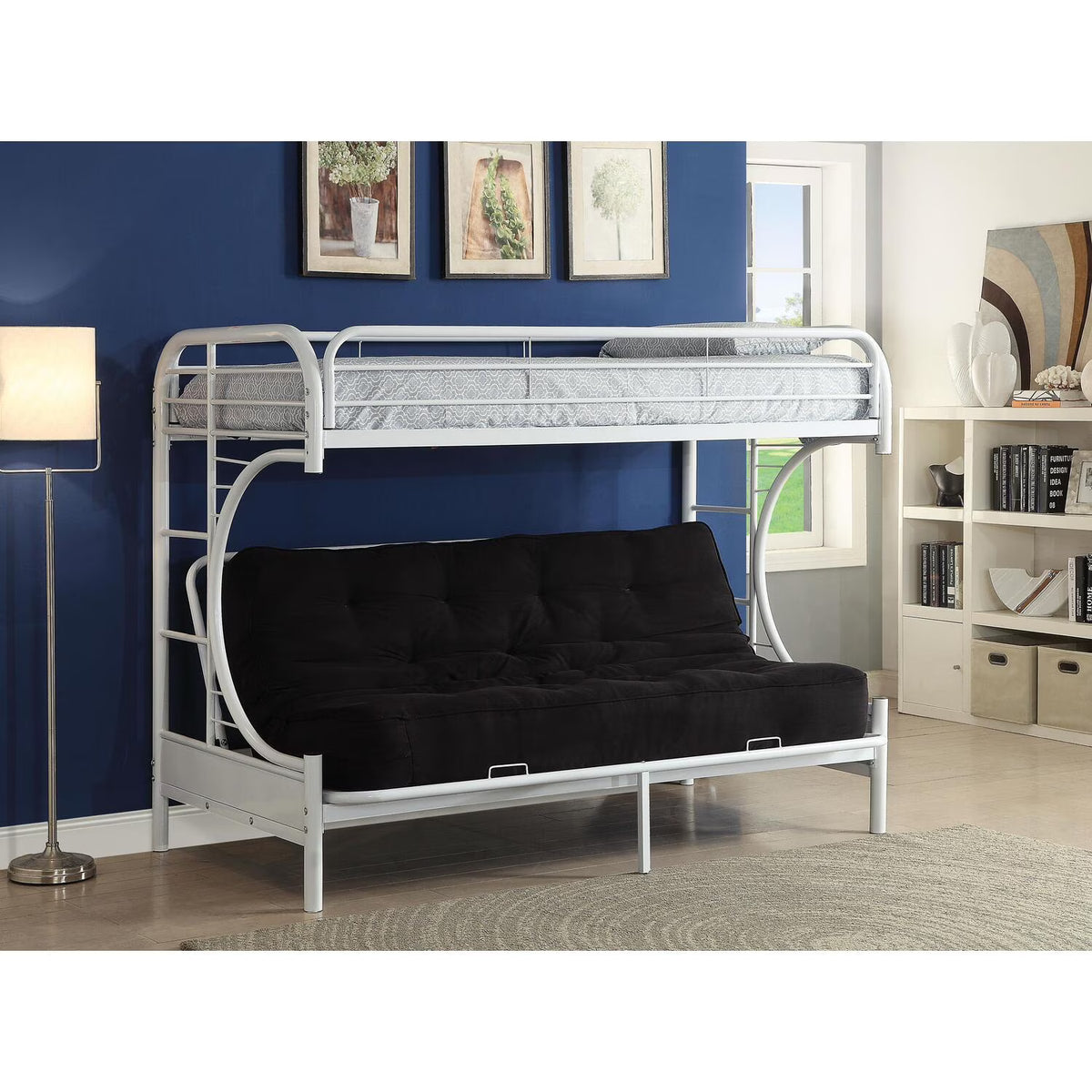 ACME Eclipse Twin XL Over Queen Bunkbed in White