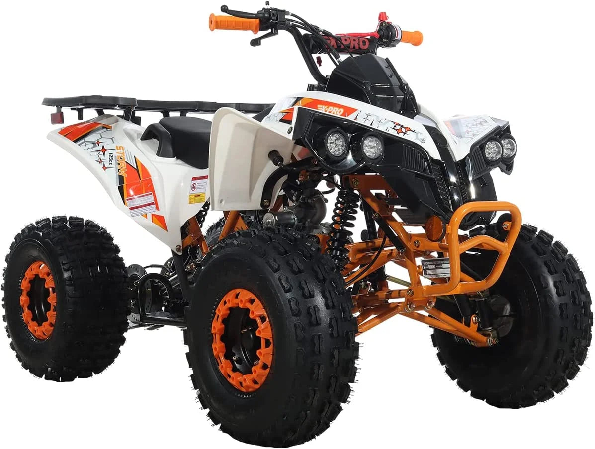 X-Pro Brand New 125cc Gas ATV, Automatic Transmission w/Reverse Electric Start Big 19"/18" Tires