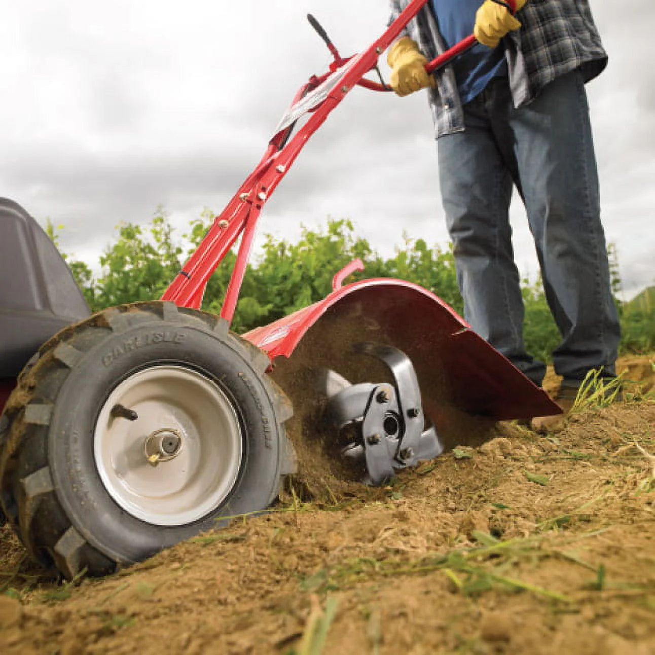 Restored Premium Troy-Bilt Big Red Forward Rotating Rear Tine Tiller with Electric Start (Refurbished)